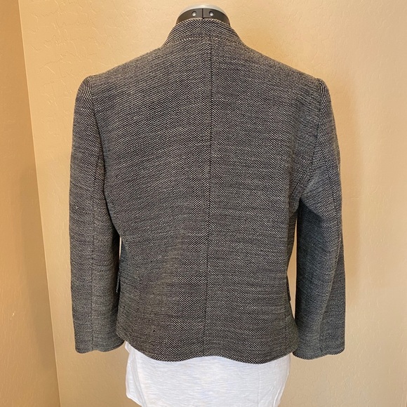Ann Taylor Gray Cross Front Blazer - Picture 4 of 5